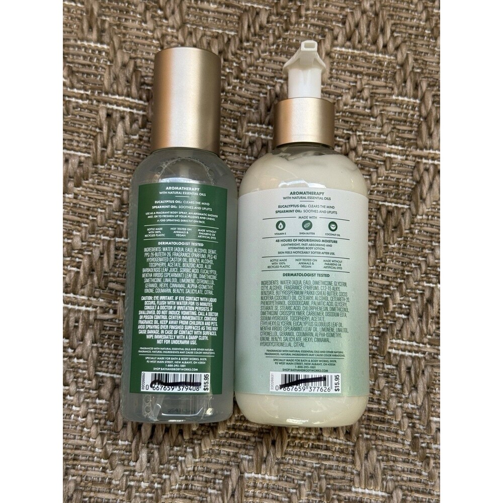 2 Bath & Body Works Stress Relief Aromatherapy Essential Oil Mist & moisturizing - Picture 3 of 3